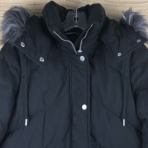 Andrew Marc Daphne Puffer Dawn Removable Hood Faux Fur Trim Jacket Coat Parka XS - Picture 8 of 15